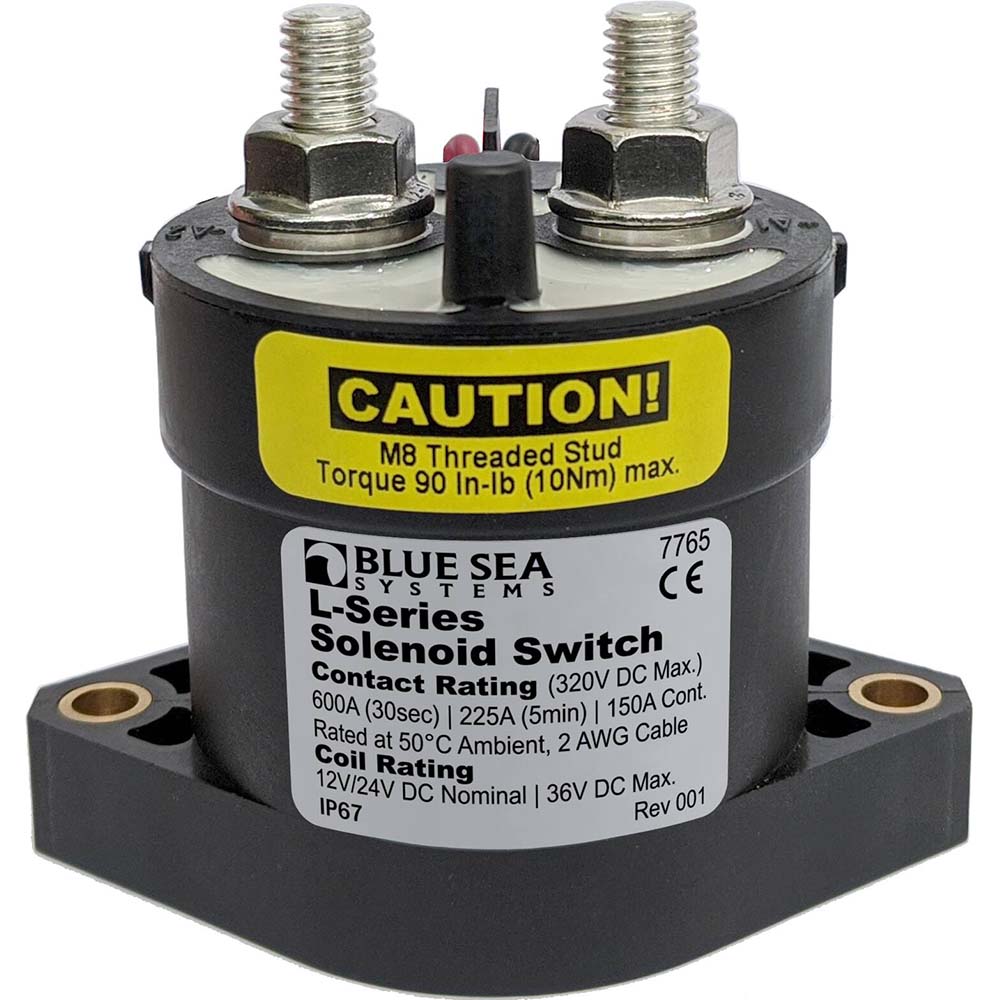 Blue Sea 7765 LSeries Solenoid Switch  150A  1224V DC