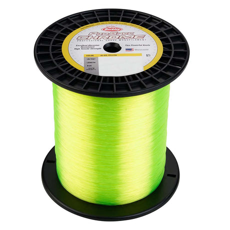 Berkley ProSpec Chrome HiVis Yellow Monofilament  100 lb  2850 yds  PSC5B100HVY
