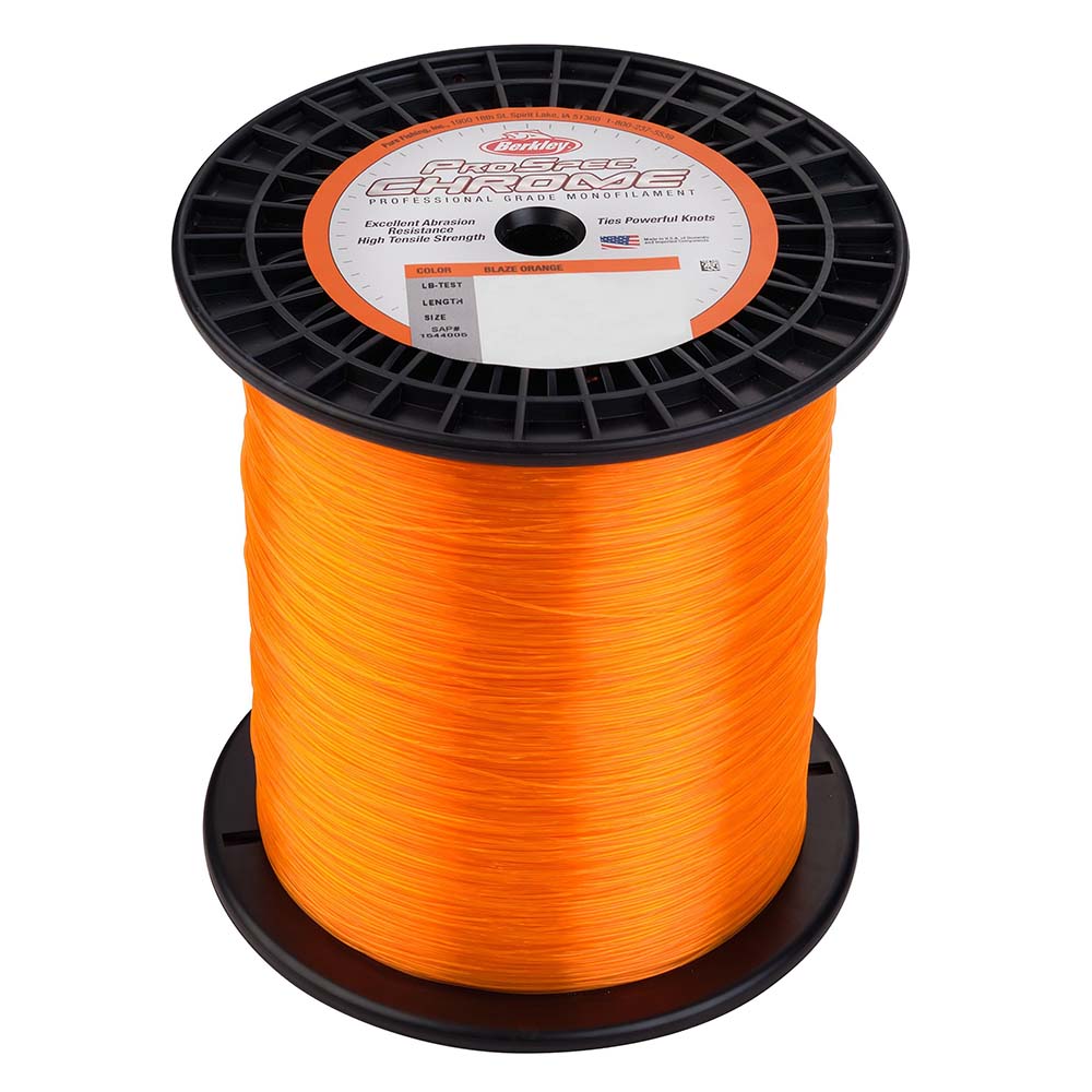 Berkley ProSpec Chrome Blaze Orange Monofilament  12 lb  3000 yds  PSC3B1280