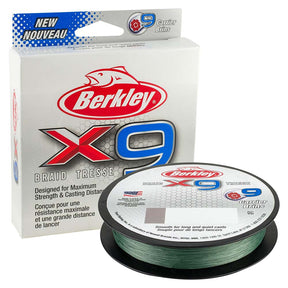Berkley x9 Braid LowVis Green  10lb  164 yds  X9BFS1022