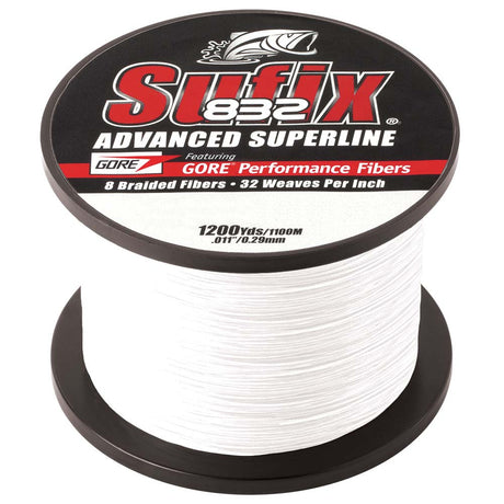 Sufix 832 Advanced Superline Braid  30lb  Ghost  1200 yds