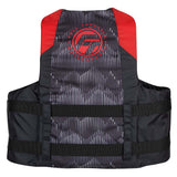 Full Throttle Adult Nylon Life Jacket  LXL  RedBlack