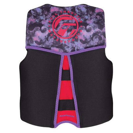 Full Throttle Youth RapidDry FlexBack Life Jacket  PinkBlack