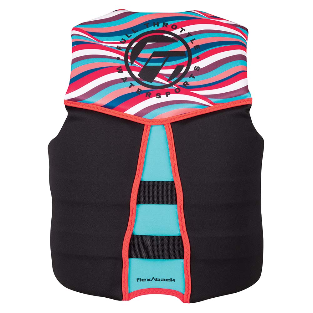 Full Throttle Womens RapidDry FlexBack Life Jacket  Womens XS  PinkBlack
