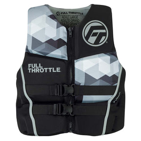 Full Throttle Mens RapidDry FlexBack Life Jacket  XL  BlackGrey