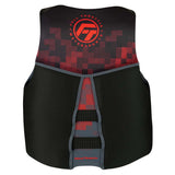 Full Throttle Mens RapidDry FlexBack Life Jacket  S  BlackRed 14250010002022