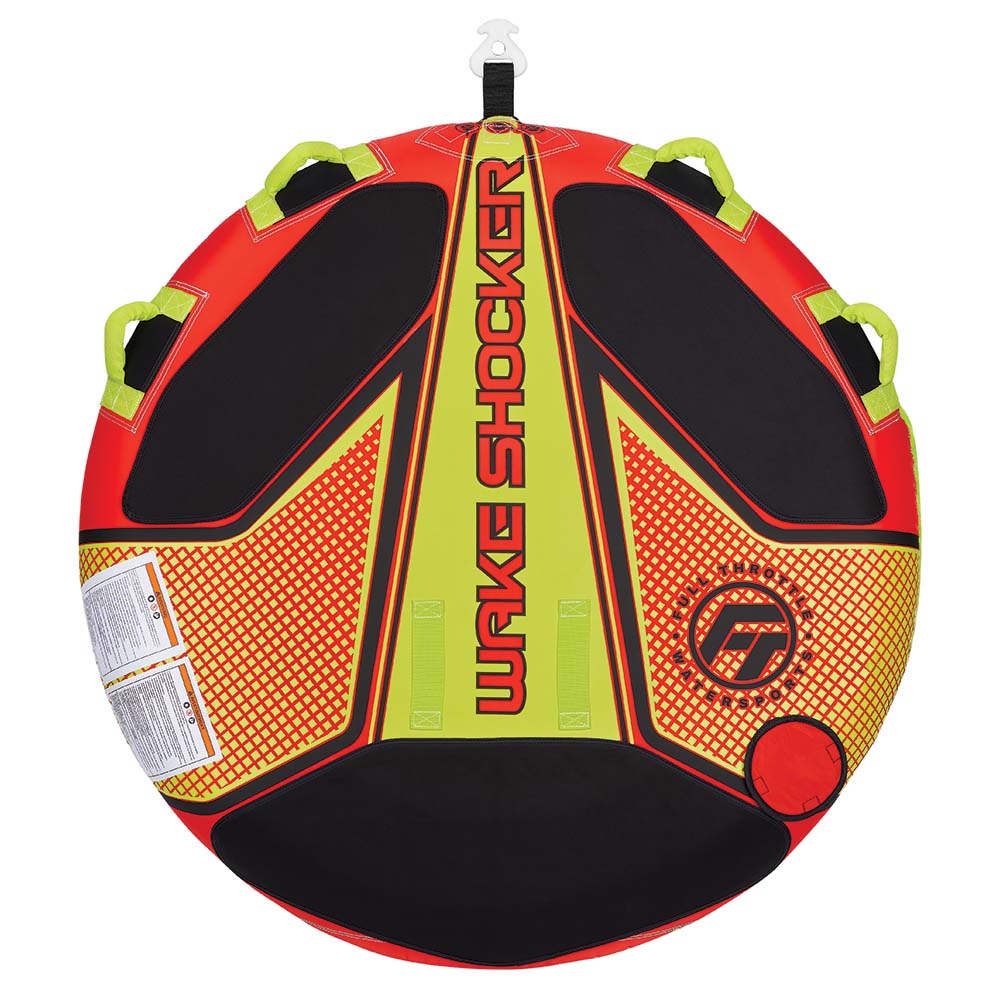 Full Throttle Wake Shocker Towable Tube  2 Rider  Red