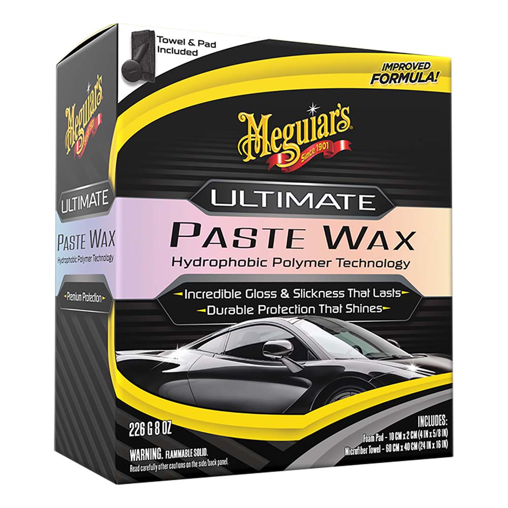Meguiars Ultimate Paste Wax  LongLasting Easy to Use Synthetic Wax  8oz