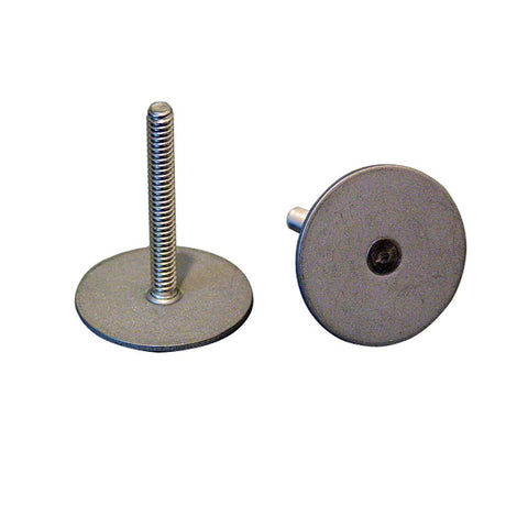 Weld Mount Stainless Steel Stud 125 Base 10 x 24 Threads 100 Tall  15 Quantity