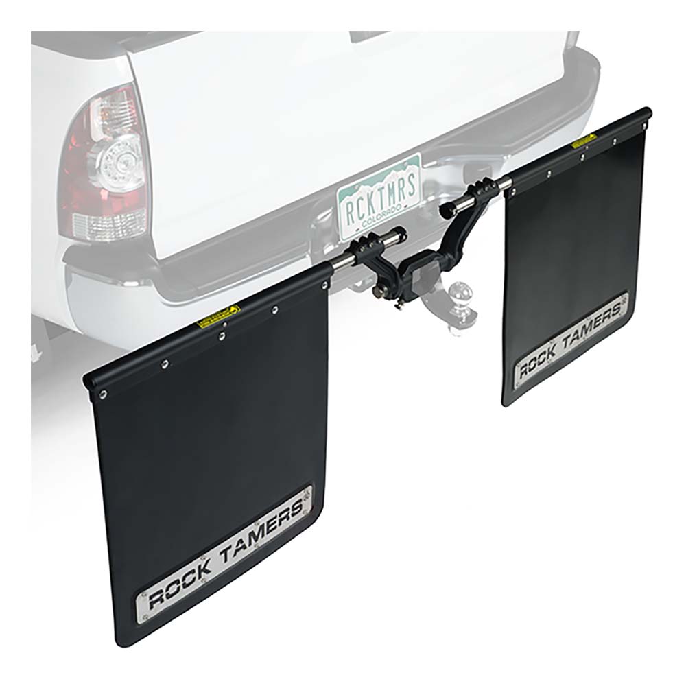 ROCK TAMERS 25 Hub Mudflap System  Matte BlackStainless