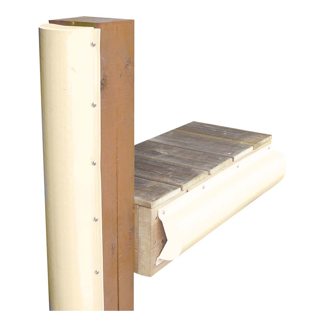 Dock Edge Piling Bumper  One End Capped  6  Beige