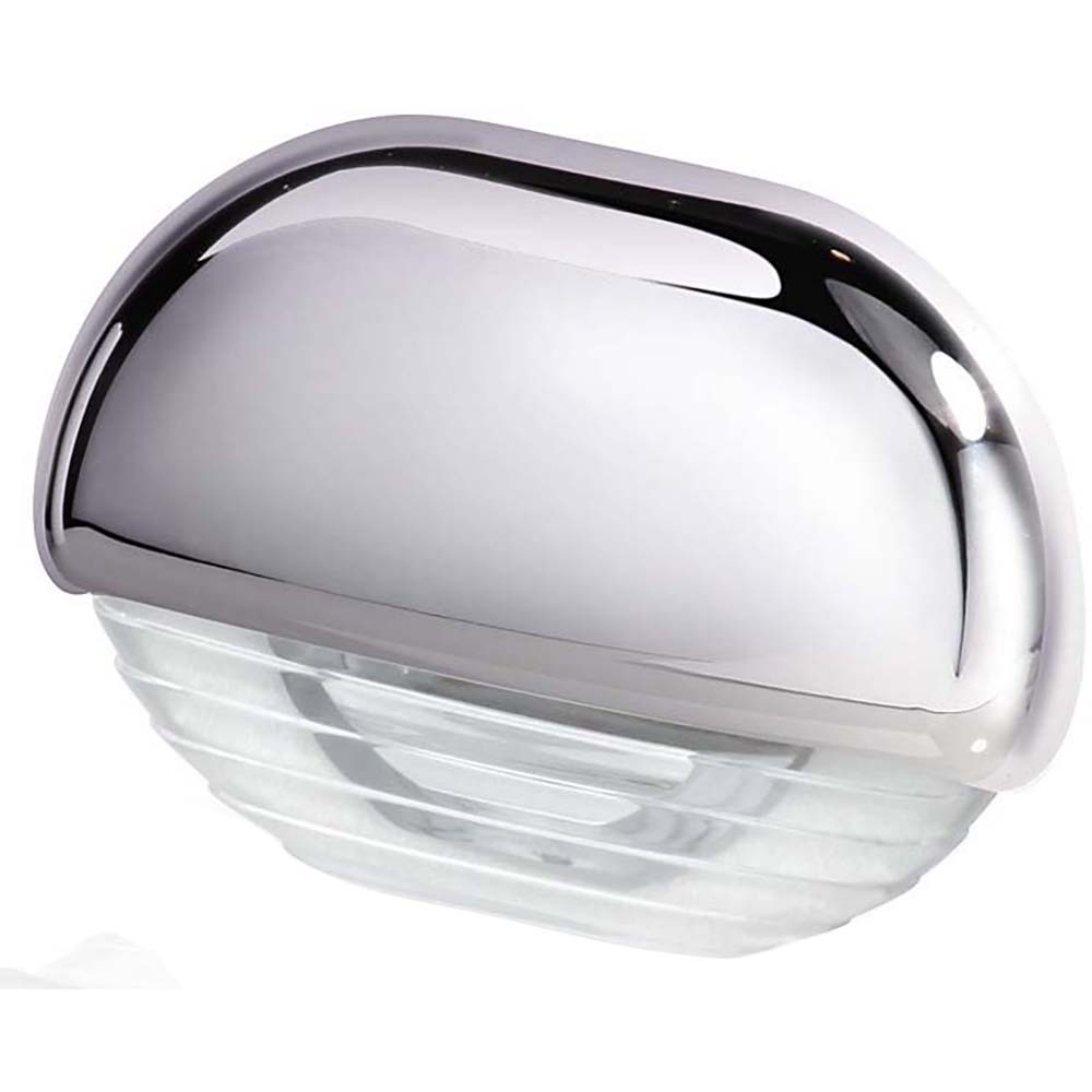 Hella Marine White LED Easy Fit Step Lamp wChrome Cap
