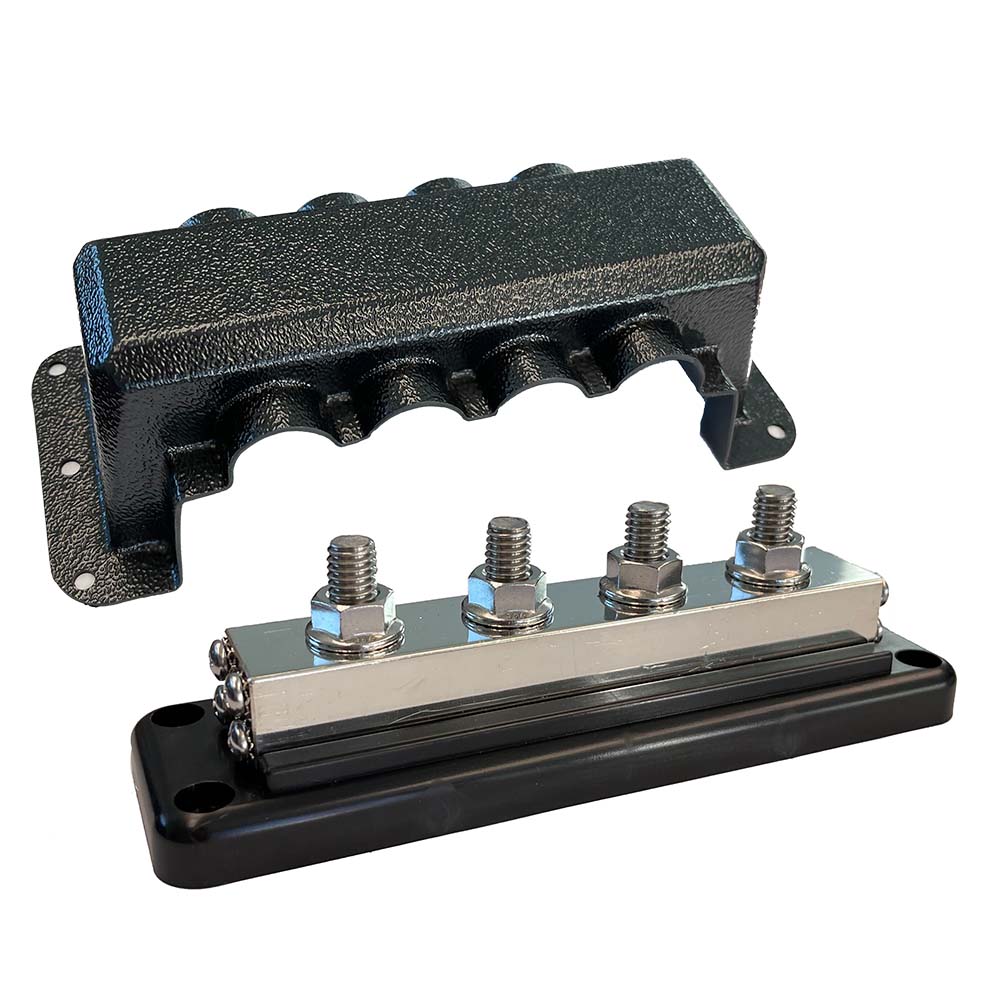 Victron Busbar 600A 4P  Cover 4X 38 Plus 4X M8 Terminals
