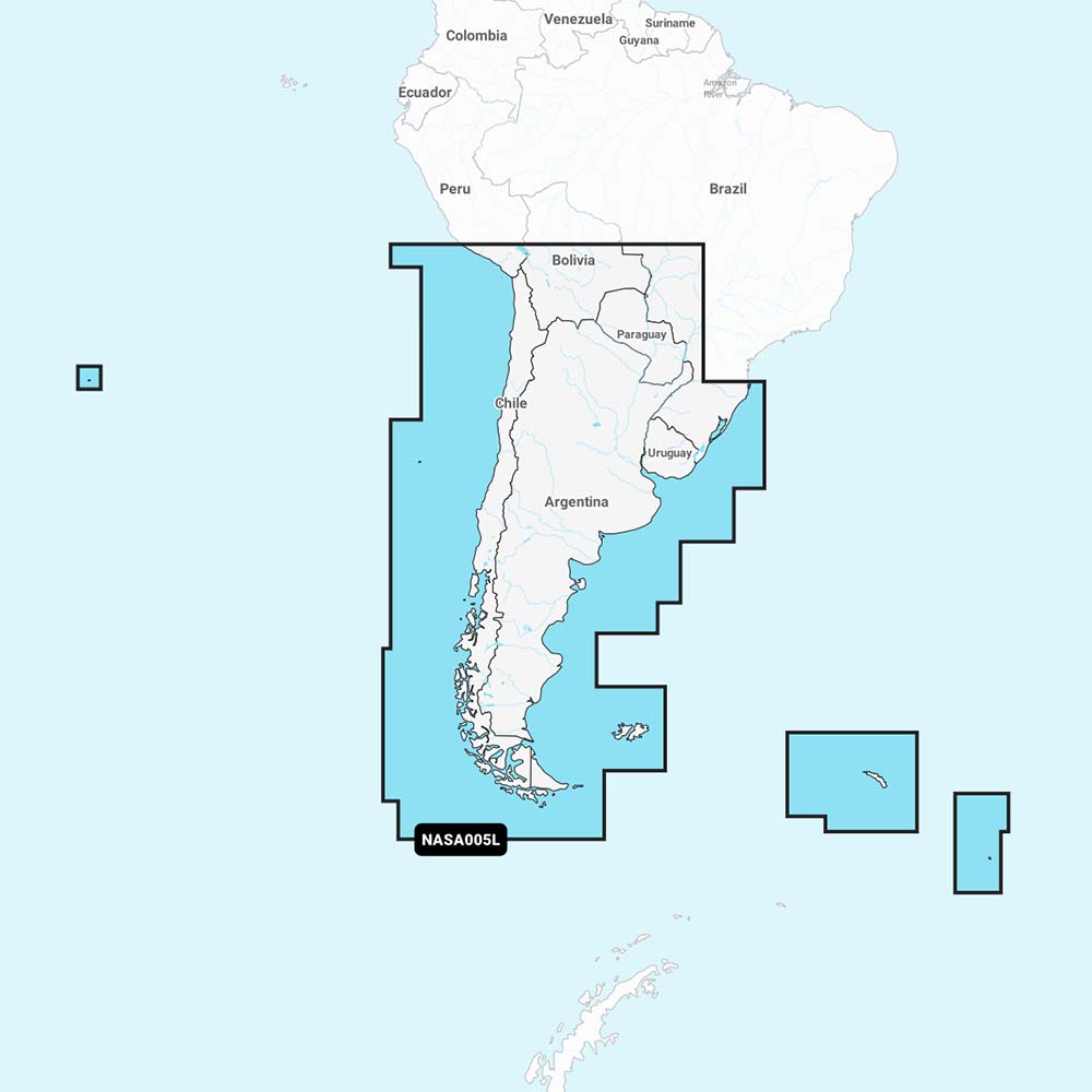 Navionics NASA005L  Chile Argentina  Easter Island  Navionics
