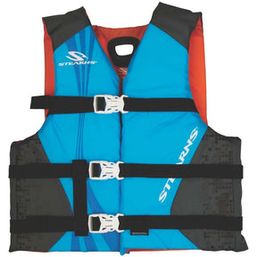 Stearns Antimicrobial Nylon Vest Life Jacket  3050lbs  Blue