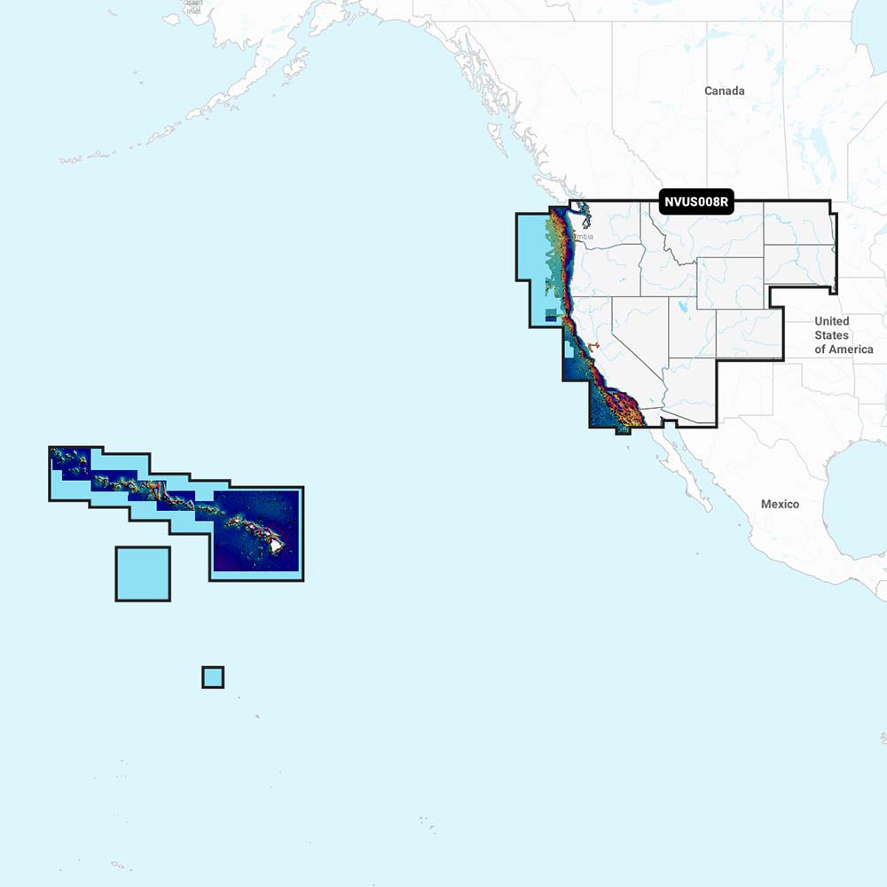 Garmin Navionics Vision NVUS008R US West