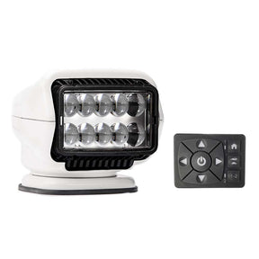 Golight Stryker ST Series Permanent Mount White 12V LED wHard Wired Dash Mount Remote 30204ST