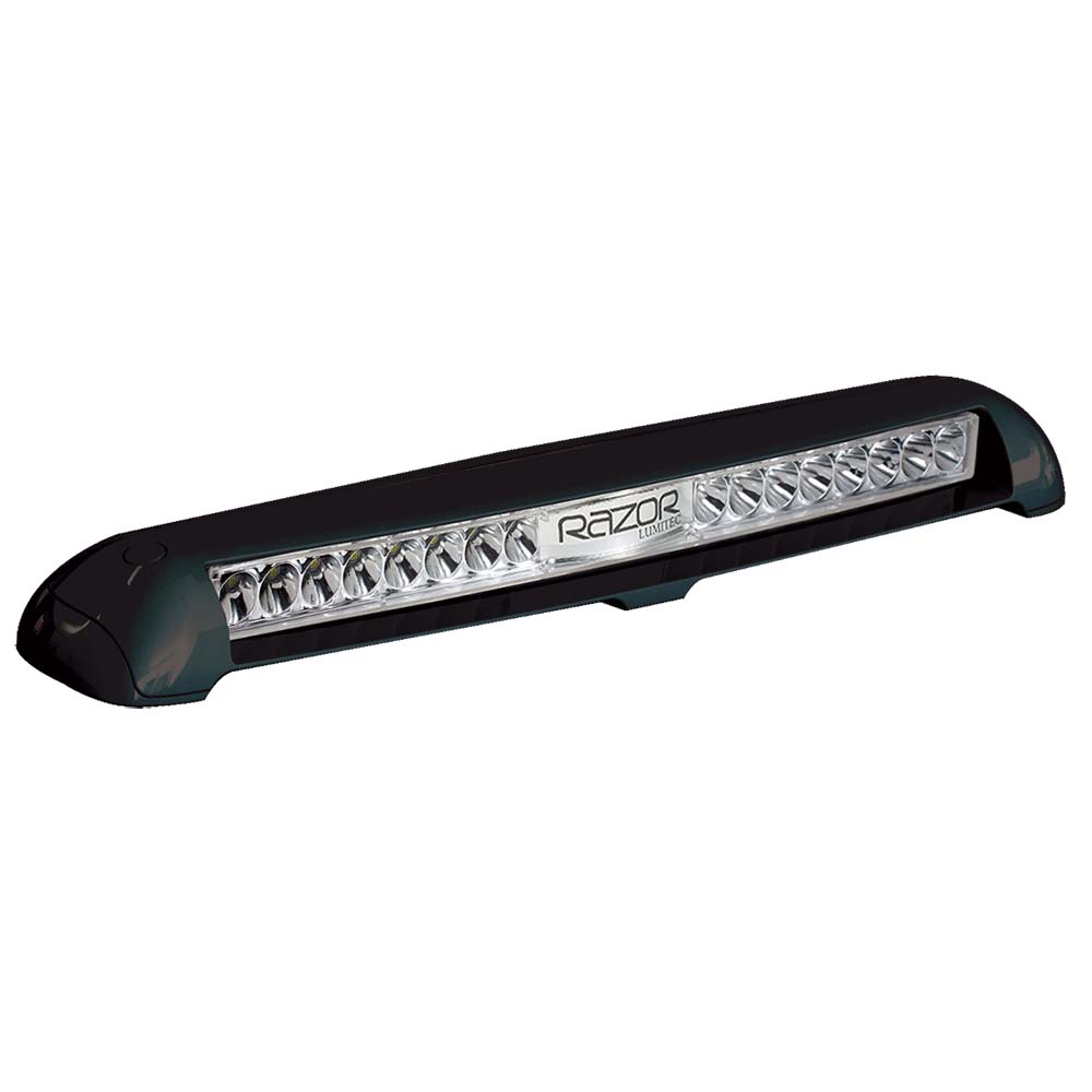 Lumitec Razor Light Bar  Flood  Black Housing  Flush Mount