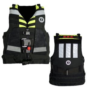 Mustang Swift Water Rescue Vest  Fluorescent YellowGreenBlack  Universal