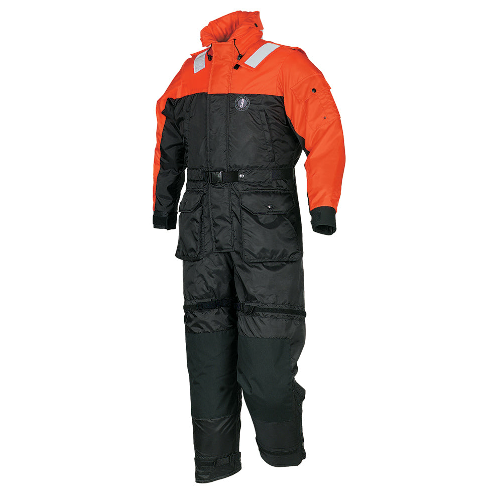 Mustang Deluxe AntiExposure Coverall  Work Suit  OrangeBlack  Medium