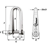 Wichard Key Pin Shackle  Diameter 5mm  316
