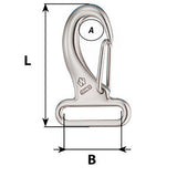 Wichard Webbing Snap Hook  30mm  Length 60mm