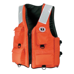 Mustang 4Pocket Flotation Vest  Orange  XXXL  7XL