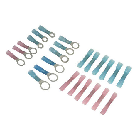 TH Marine Heat Shrink Terminal Connector Kit 24Piece