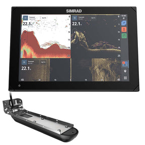 Simrad NSX 3012 12 Combo Chartplotter  Fishfinder wActive Imaging 3in1 Transducer
