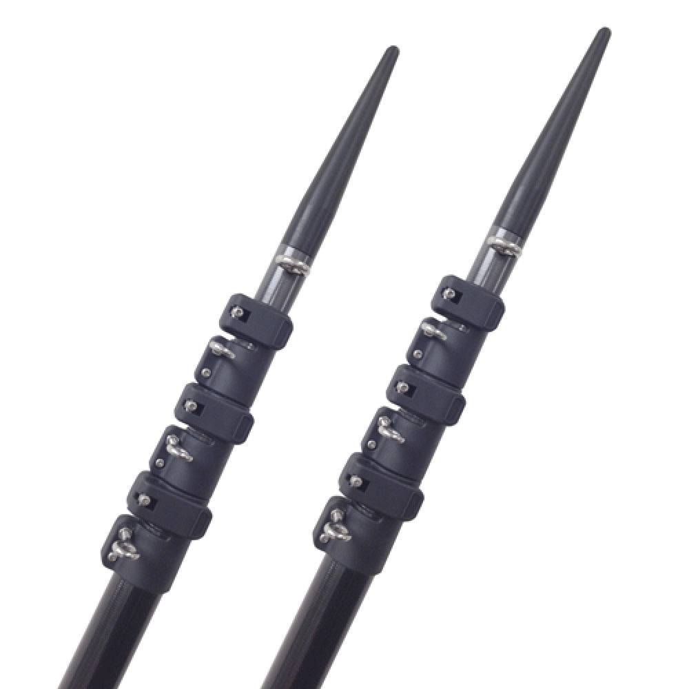 Lees 18 Telescoping Carbon Fiber Outrigger Poles fSidewinder Mount
