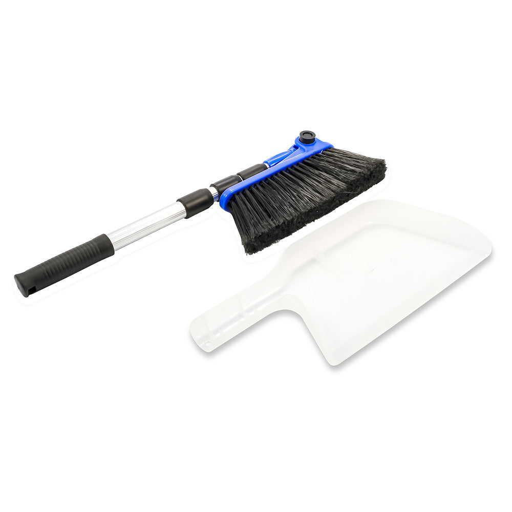 Camco RV Broom  Dustpan  Bilingual