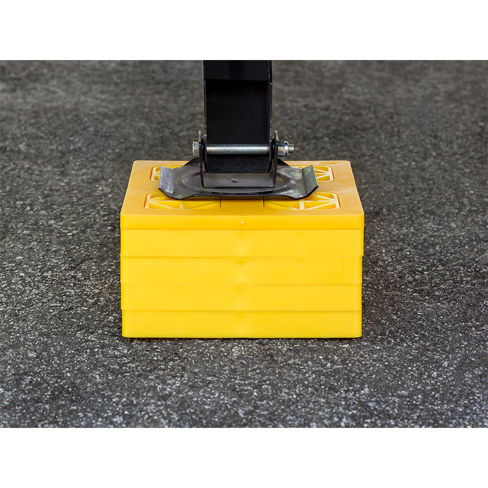 Camco FasTen Leveling Blocks wTHandle  2x2  Yellow 10Pack