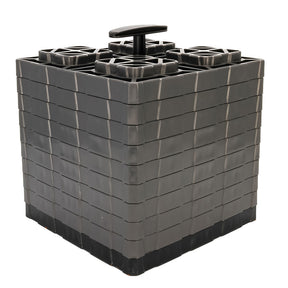 Camco FasTen Leveling Blocks XL wTHandle  2x2  Grey 10Pack