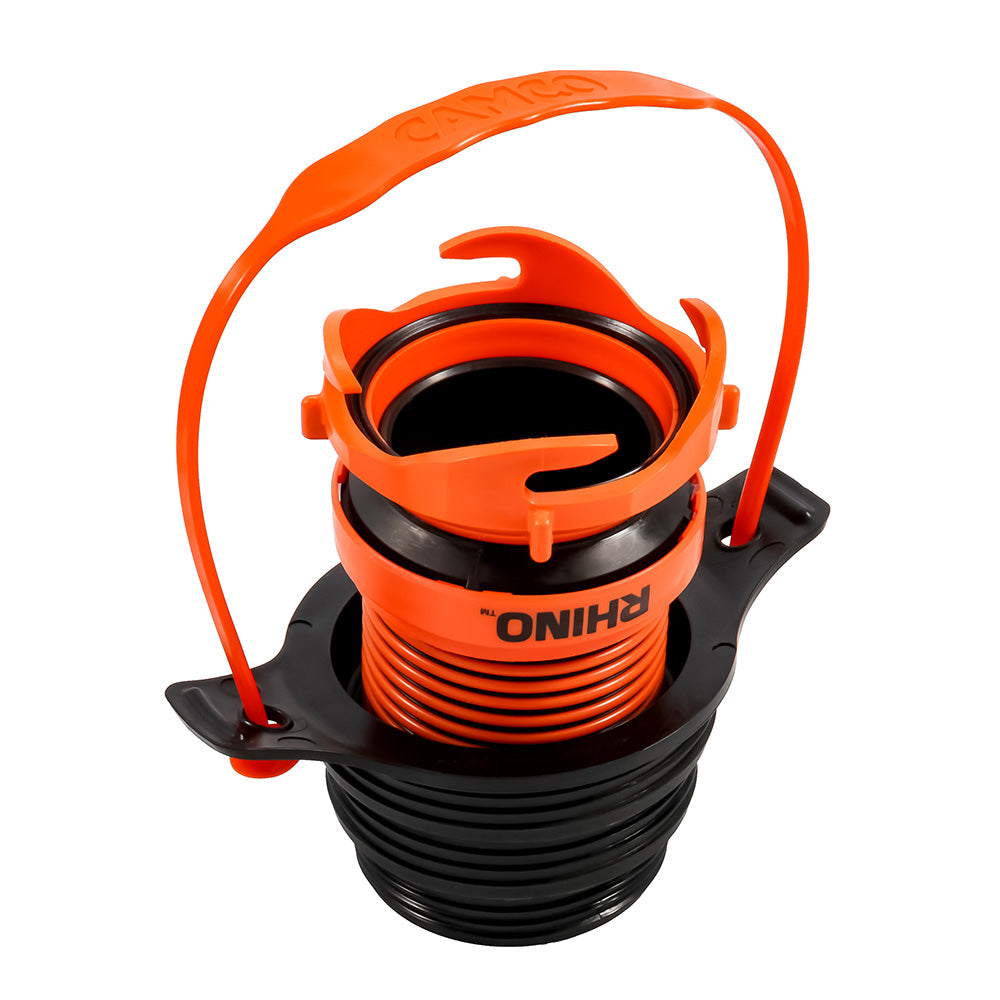 Camco Rhino Sewer Hose Seal Flexible 3 In 1 wRhino Extreme  Handle