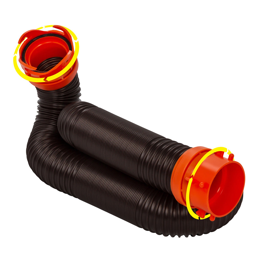 Camco RhinoFLEX 10 Sewer Hose Extension wSwivel Bayonet  Lug