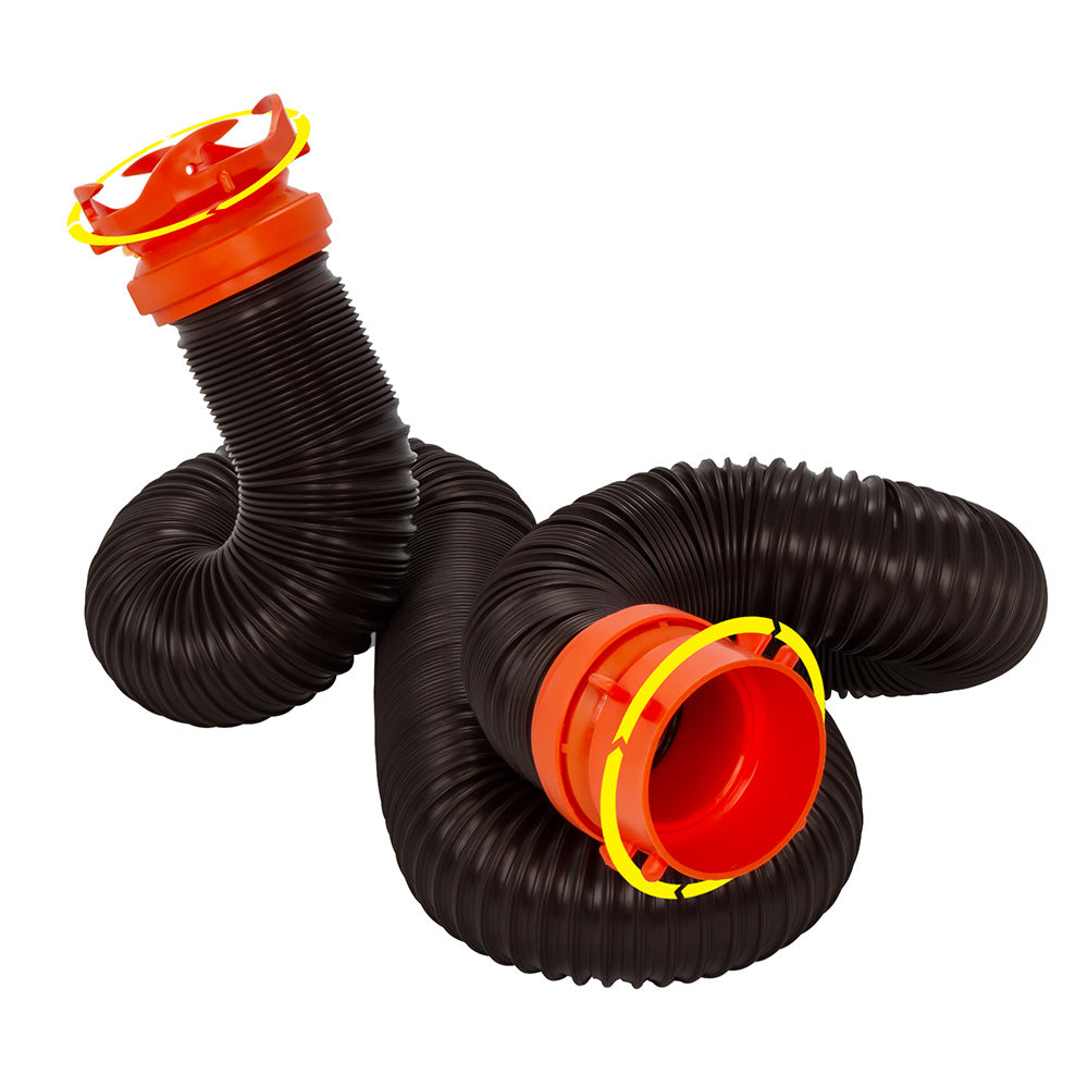 Camco RhinoFLEX 10 Sewer Hose Extension wSwivel Bayonet  Lug