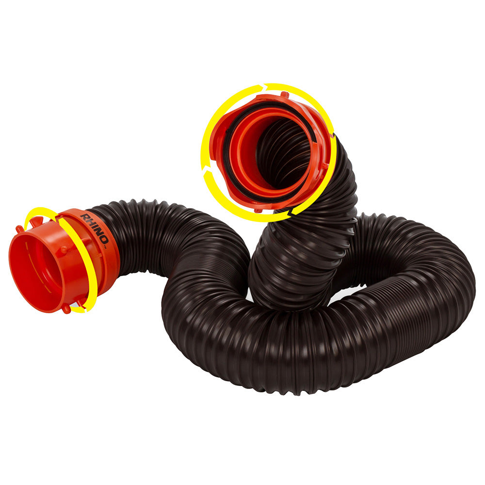 Camco RhinoFLEX 5 Sewer Hose Extension wSwivel Bayonet  Lug