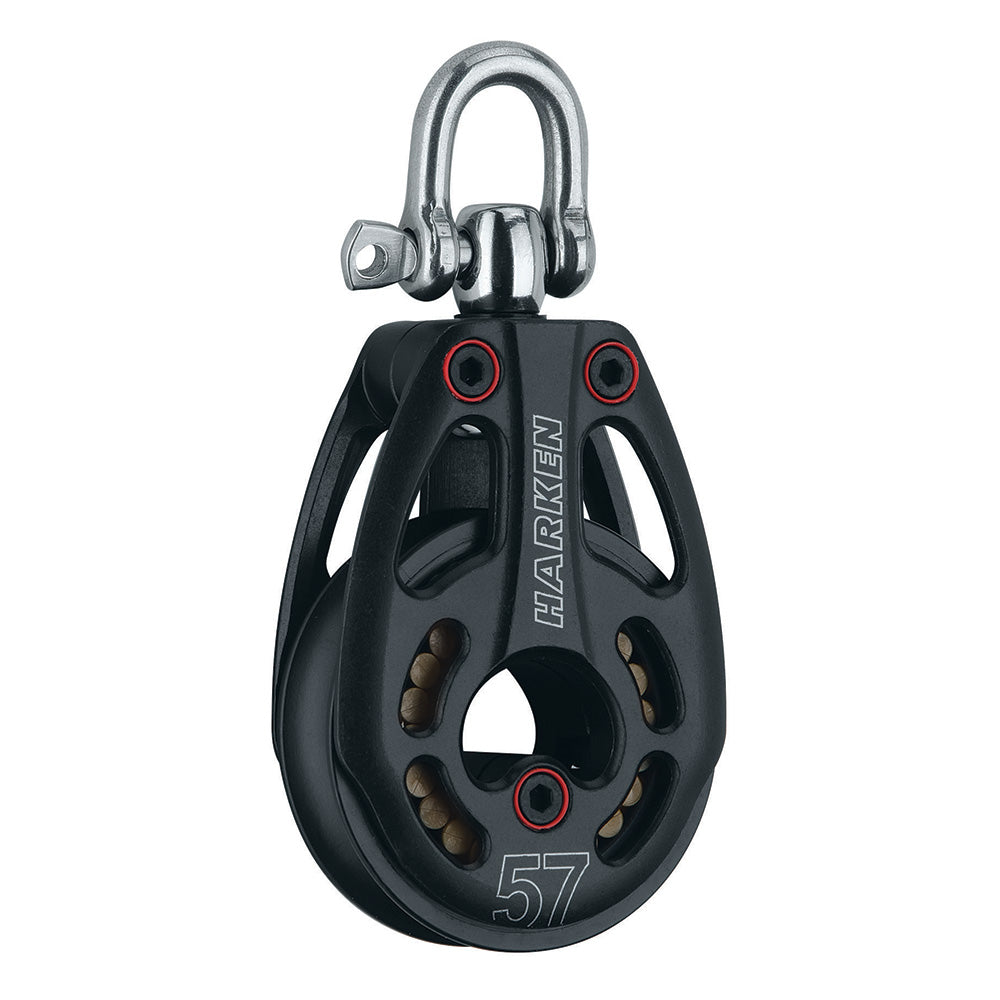 Harken 57mm Aluminum Low Load Black Magic Block wSwivel