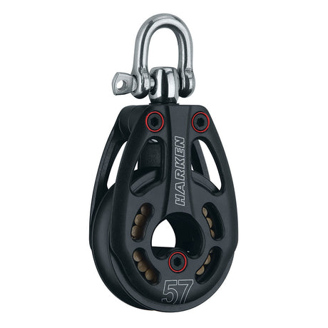 Harken 57mm Aluminum Low Load Black Magic Block wSwivel