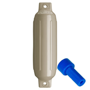 Polyform G1 Twin Eye Fender 35 x 128  Sand wAdapter