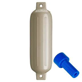 Polyform G3 Twin Eye Fender 55 x 19  Sand wAdapter