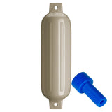 Polyform G4 Twin Eye Fender 65 x 22  Sand wAdapter