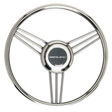 Uflex V27 138 Steering Wheel  Stainless Steel Grip  Spokes