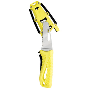 Wichard Offshore Rescue Knife Fixed Blade  Fluorescent