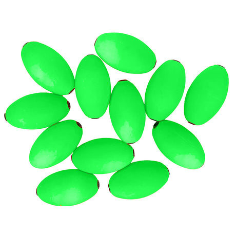 Tigress Oval Kite Floats  Green 12Pack