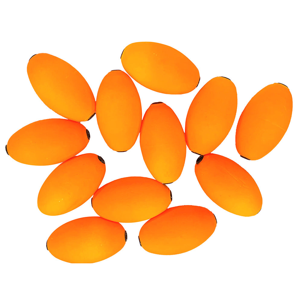 Tigress Oval Kite Floats  Orange 12Pack