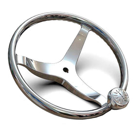 Lewmar 3 Spoke 135 Steering Wheel wPowerGrip Knob