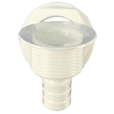 TH Marine Straight Barbed AllPurpose Drain  White