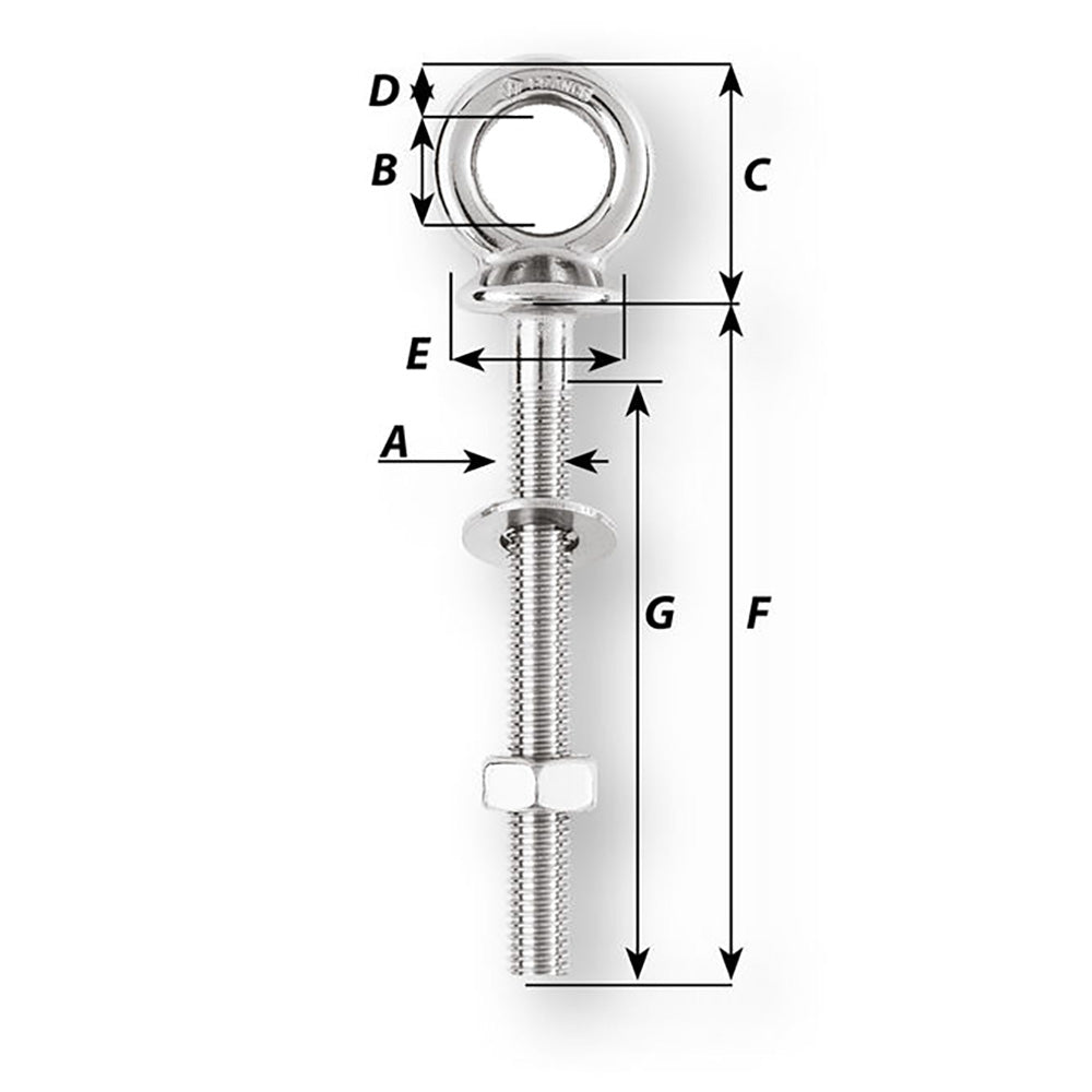 Wichard Eye Bolt  Diameter 1532  Length 238