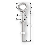 Wichard Eye Bolt  Diameter 532  Length 4